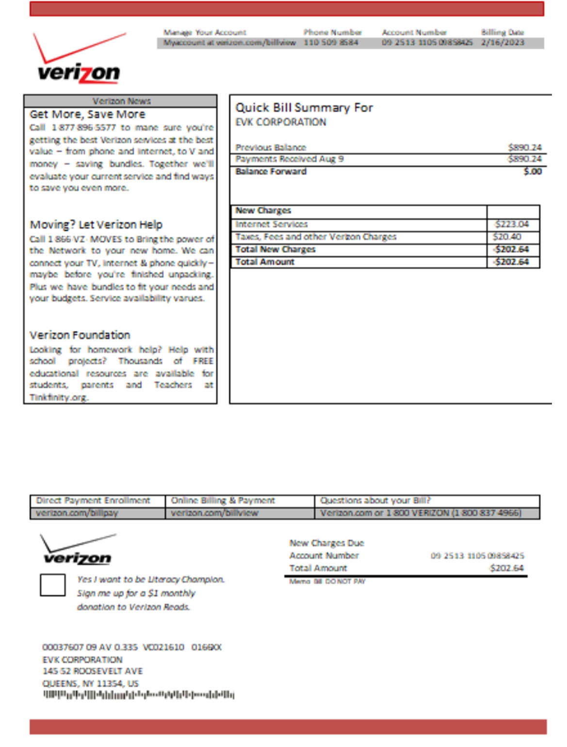 Verizon business utility bill - Butility.net